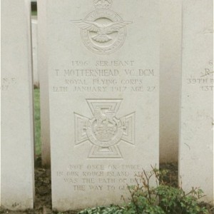 AVW_1917_01_07dHeadstone Mottershead at Bailleul Communal Cemetery Extension