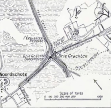 AVW_1916_10_08_The_Drie_Grachten_(Thee_Canals)_bridgehead,_1917